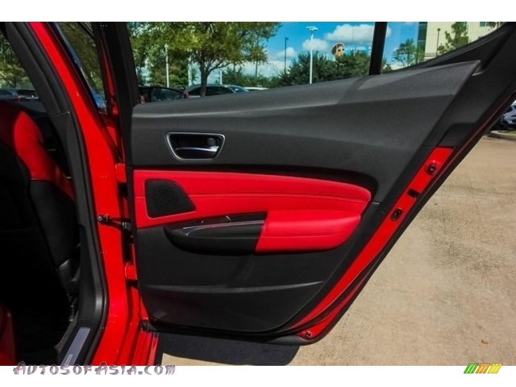 2019 TLX V6 A-Spec Sedan - San Marino Red / Red photo #20