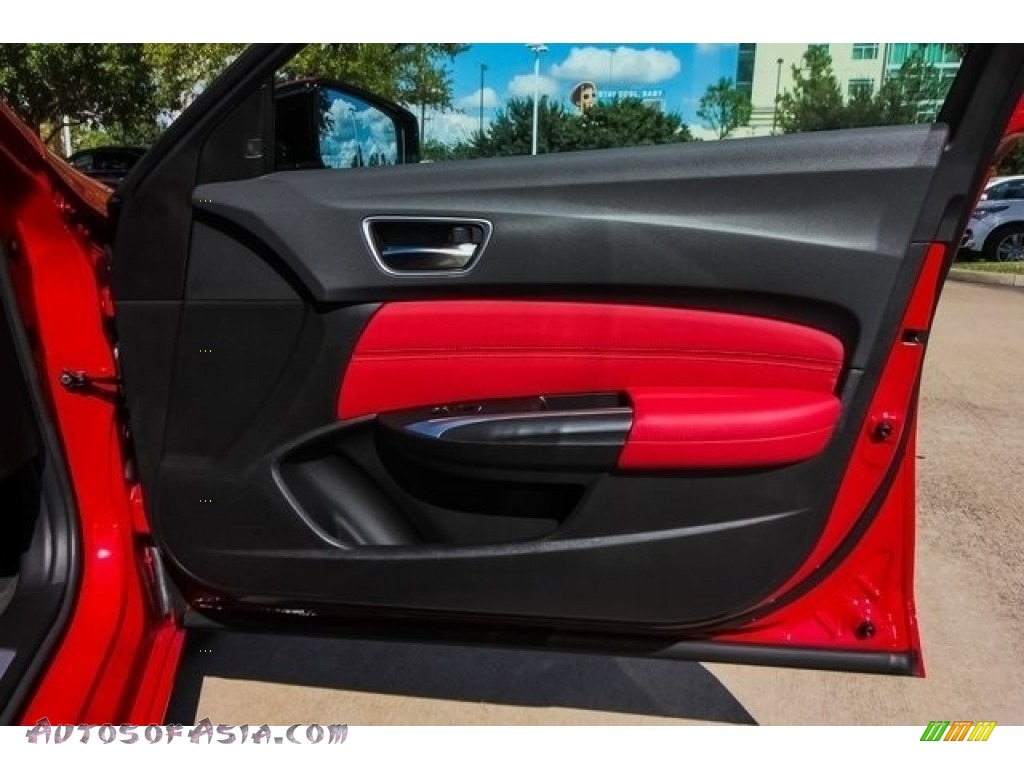 2019 TLX V6 A-Spec Sedan - San Marino Red / Red photo #22