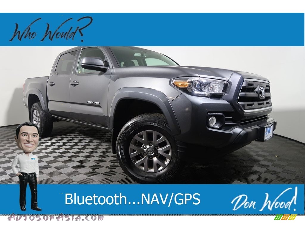 Magnetic Gray Metallic / Cement Gray Toyota Tacoma SR5 Double Cab 4x4