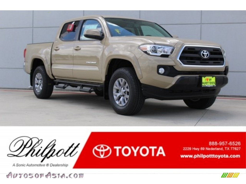 Quicksand / Cement Gray Toyota Tacoma SR5 Double Cab