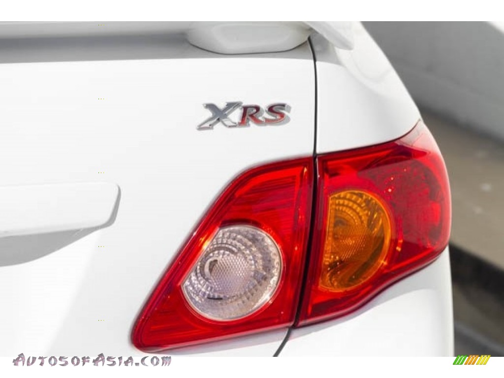 2009 Corolla XRS - Super White / Dark Charcoal photo #12