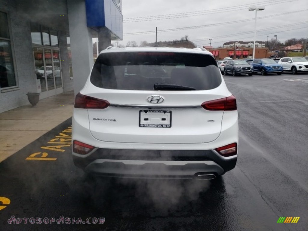 2019 Santa Fe SE AWD - Quartz White / Black photo #6