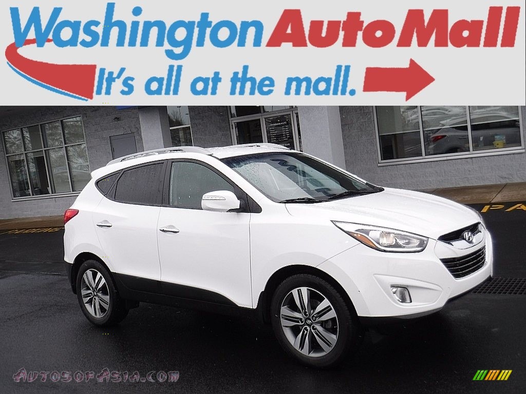 2015 Tucson Limited AWD - Winter White / Beige photo #1