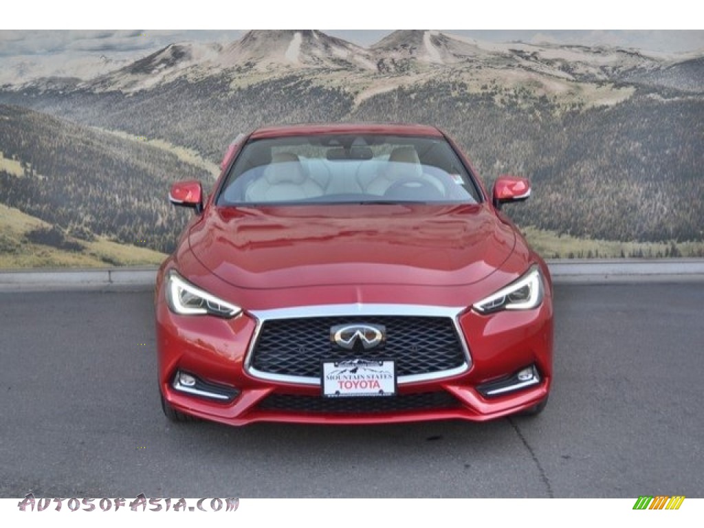 2017 Q60 Red Sport 400 AWD Coupe - Dynamic Sunstone Red / Gallery White photo #4