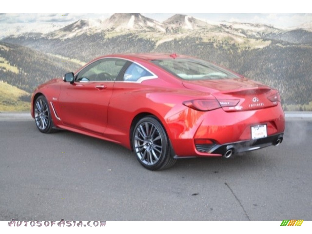 2017 Q60 Red Sport 400 AWD Coupe - Dynamic Sunstone Red / Gallery White photo #8