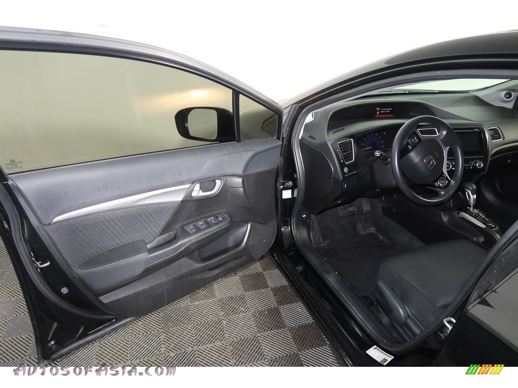 2015 Civic LX Sedan - Alabaster Silver Metallic / Gray photo #39