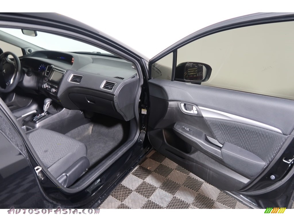 2015 Civic LX Sedan - Alabaster Silver Metallic / Gray photo #42