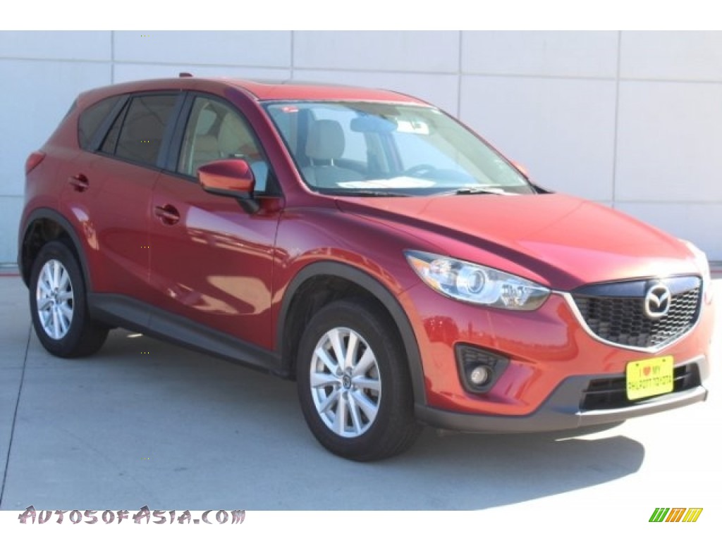 2013 CX-5 Touring - Zeal Red Mica / Sand photo #2