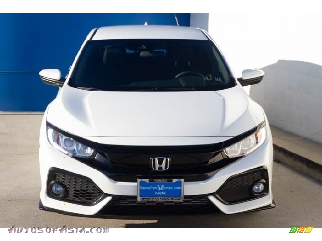 2019 Civic Sport Hatchback - White Orchid Pearl / Black photo #3