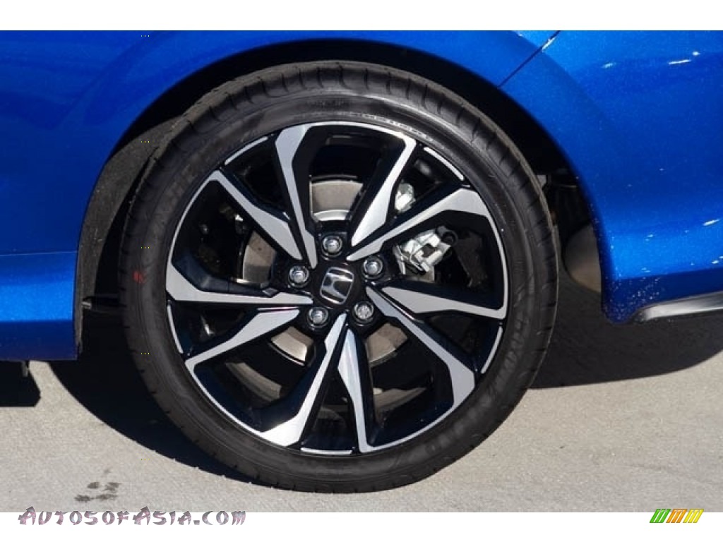 2019 Civic Si Coupe - Agean Blue Metallic / Black photo #14