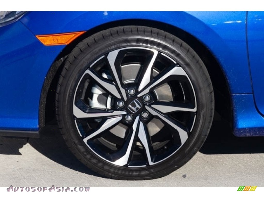 2019 Civic Si Coupe - Agean Blue Metallic / Black photo #15