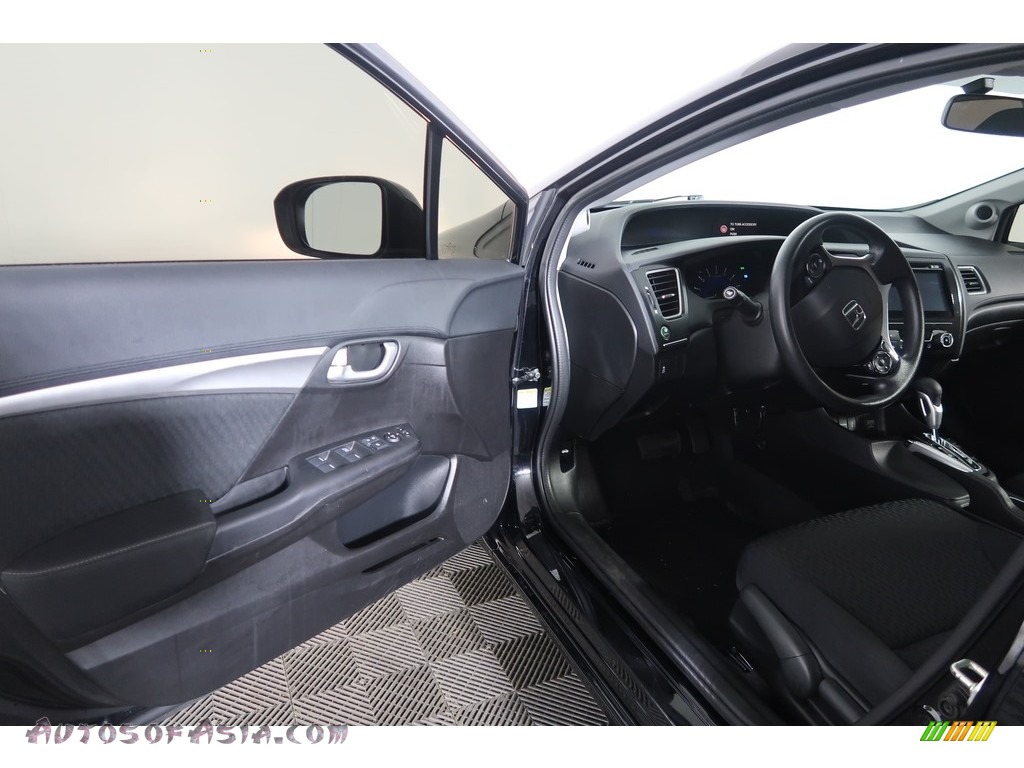 2015 Civic EX Sedan - Crystal Black Pearl / Black photo #22