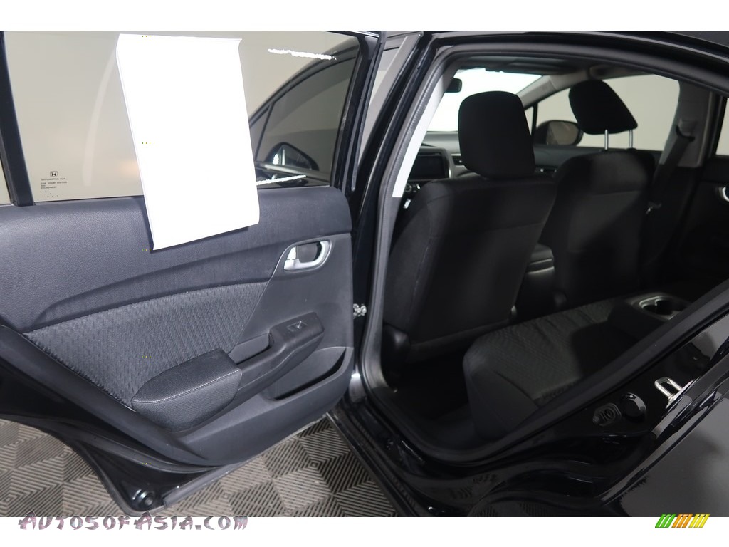 2015 Civic EX Sedan - Crystal Black Pearl / Black photo #23