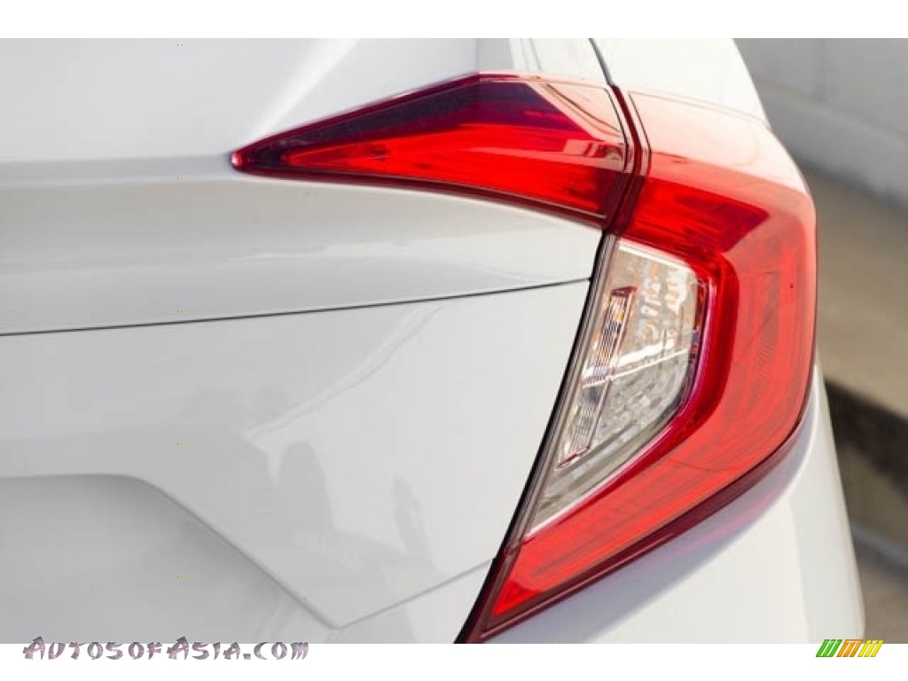 2019 Civic LX Sedan - Platinum White Pearl / Black photo #8