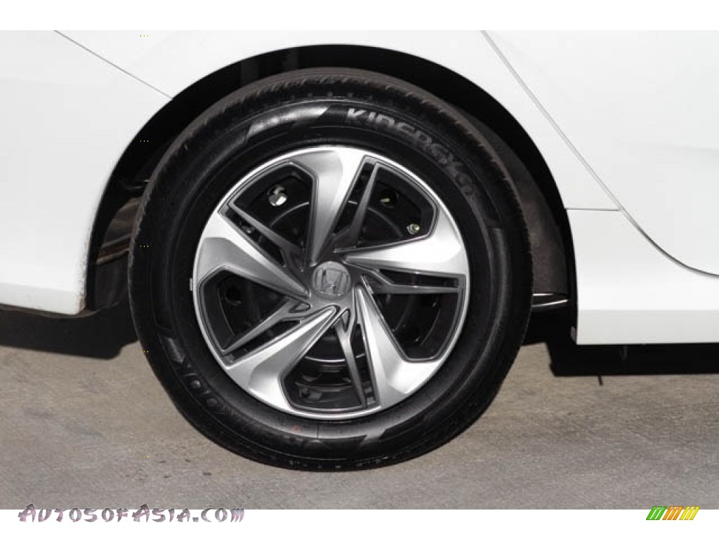 2019 Civic LX Sedan - Platinum White Pearl / Black photo #11