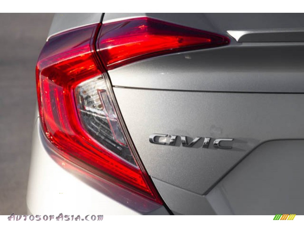 2016 Civic EX-L Sedan - Lunar Silver Metallic / Black photo #11