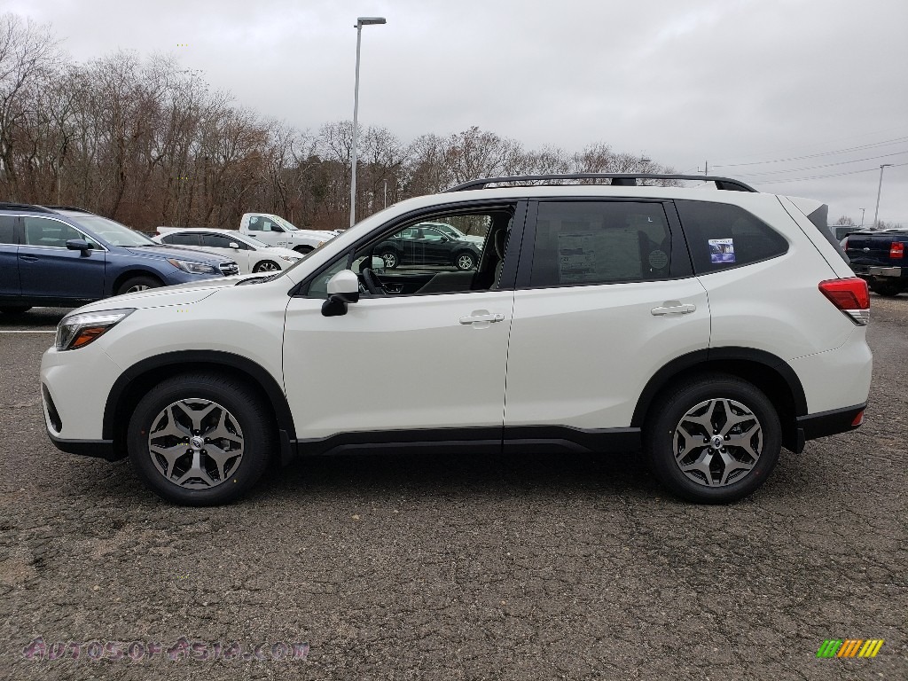 2019 Forester 2.5i Premium - Crystal White Pearl / Gray photo #3