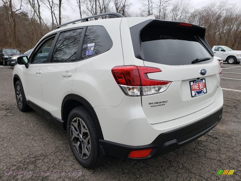 2019 Forester 2.5i Premium - Crystal White Pearl / Gray photo #4