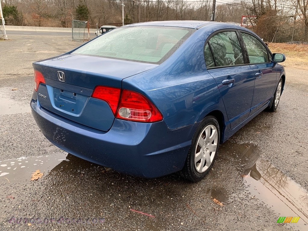 2006 Civic LX Sedan - Atomic Blue Metallic / Gray photo #4