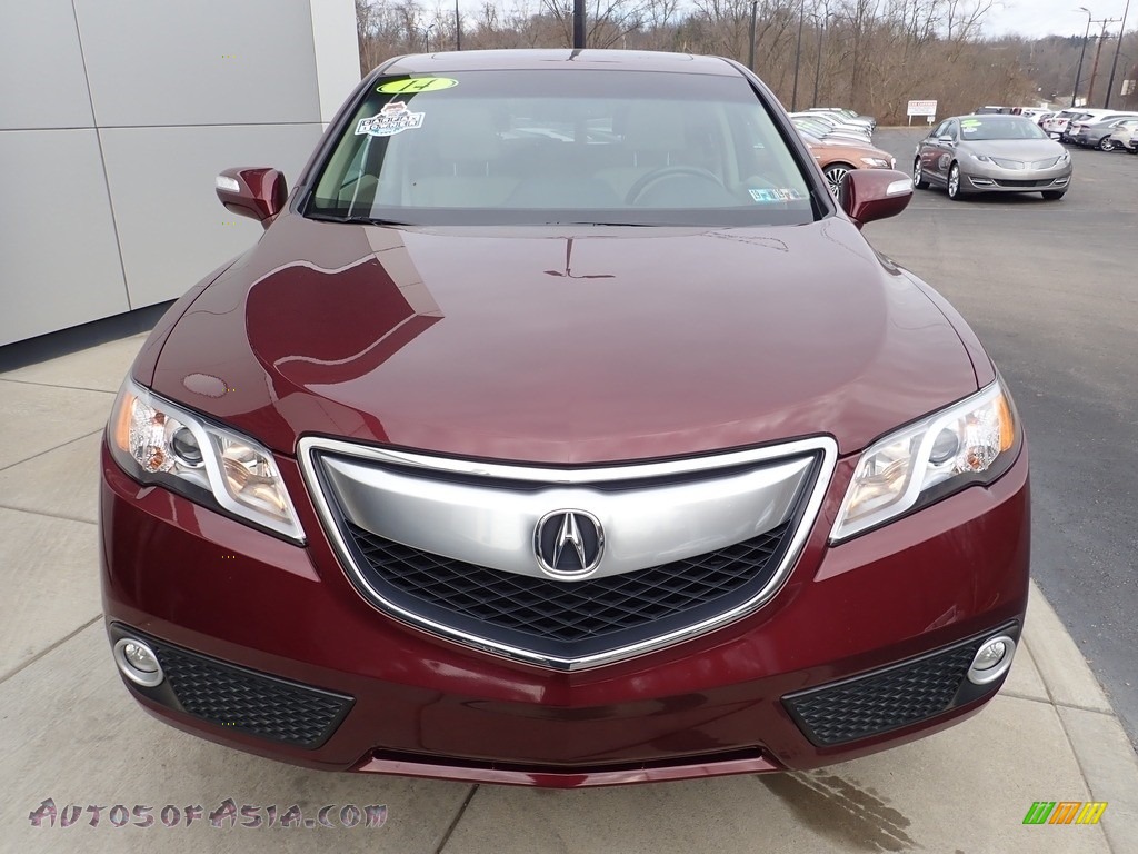 2014 RDX Technology AWD - Basque Red Pearl II / Parchment photo #9