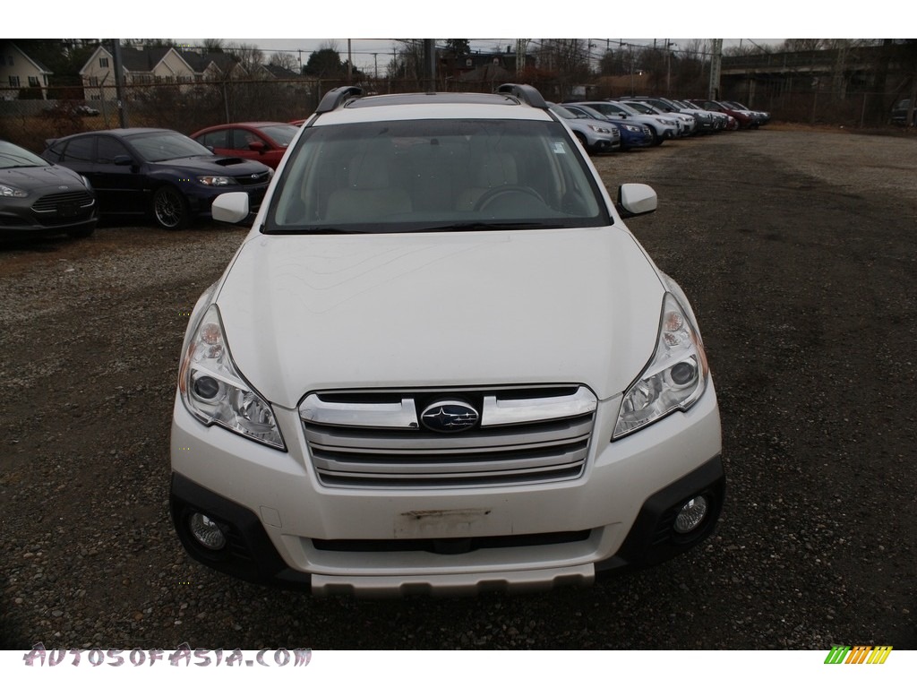 2013 Outback 2.5i Limited - Satin White Pearl / Warm Ivory Leather photo #2