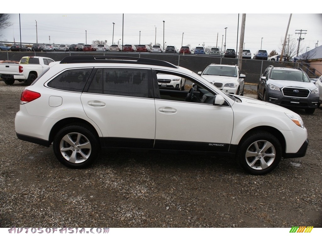 2013 Outback 2.5i Limited - Satin White Pearl / Warm Ivory Leather photo #5