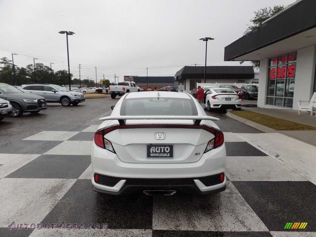 2018 Civic Si Coupe - White Orchid Pearl / Black photo #4