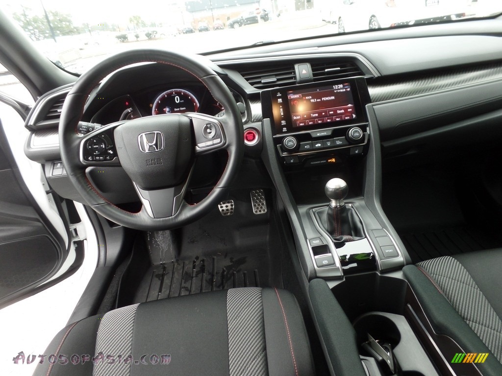 2018 Civic Si Coupe - White Orchid Pearl / Black photo #16