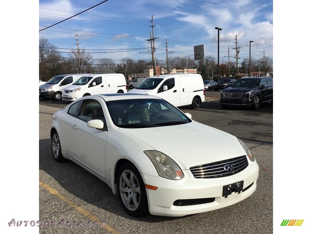 2005 G 35 Coupe - Ivory Pearl / Stone photo #7