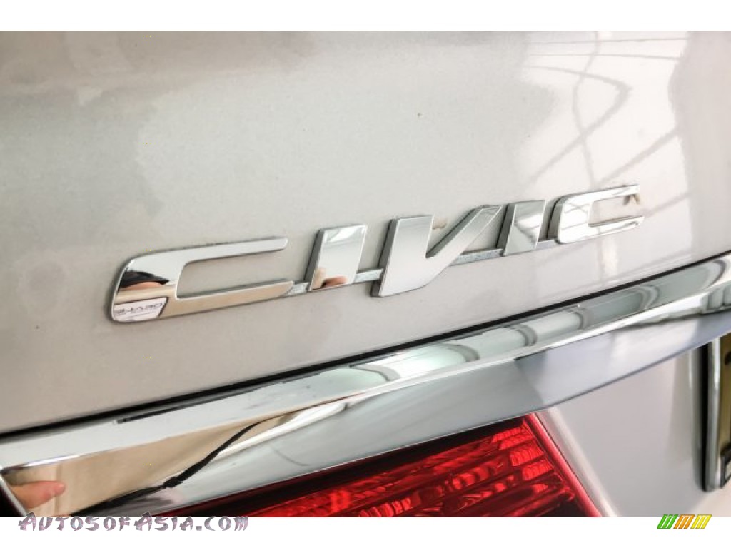 2015 Civic LX Sedan - Alabaster Silver Metallic / Gray photo #7