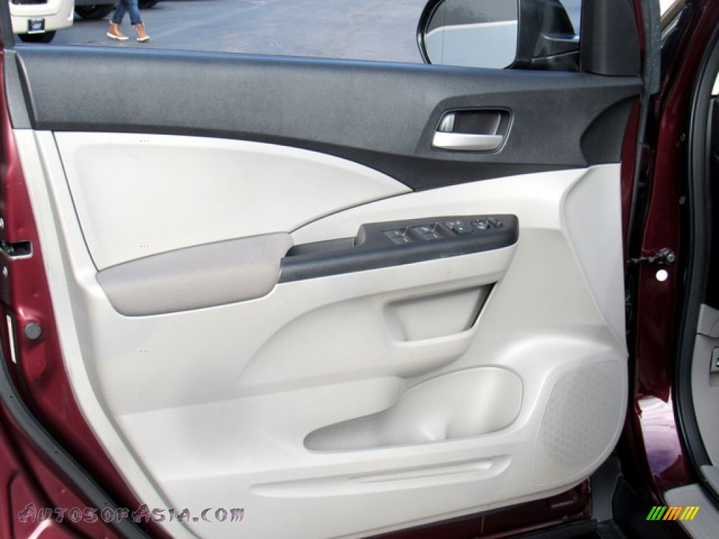2013 CR-V LX - Basque Red Pearl II / Gray photo #24