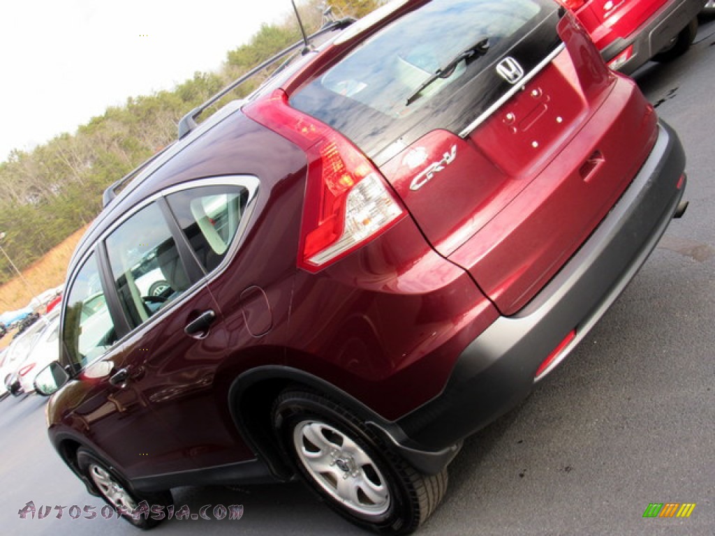 2013 CR-V LX - Basque Red Pearl II / Gray photo #31