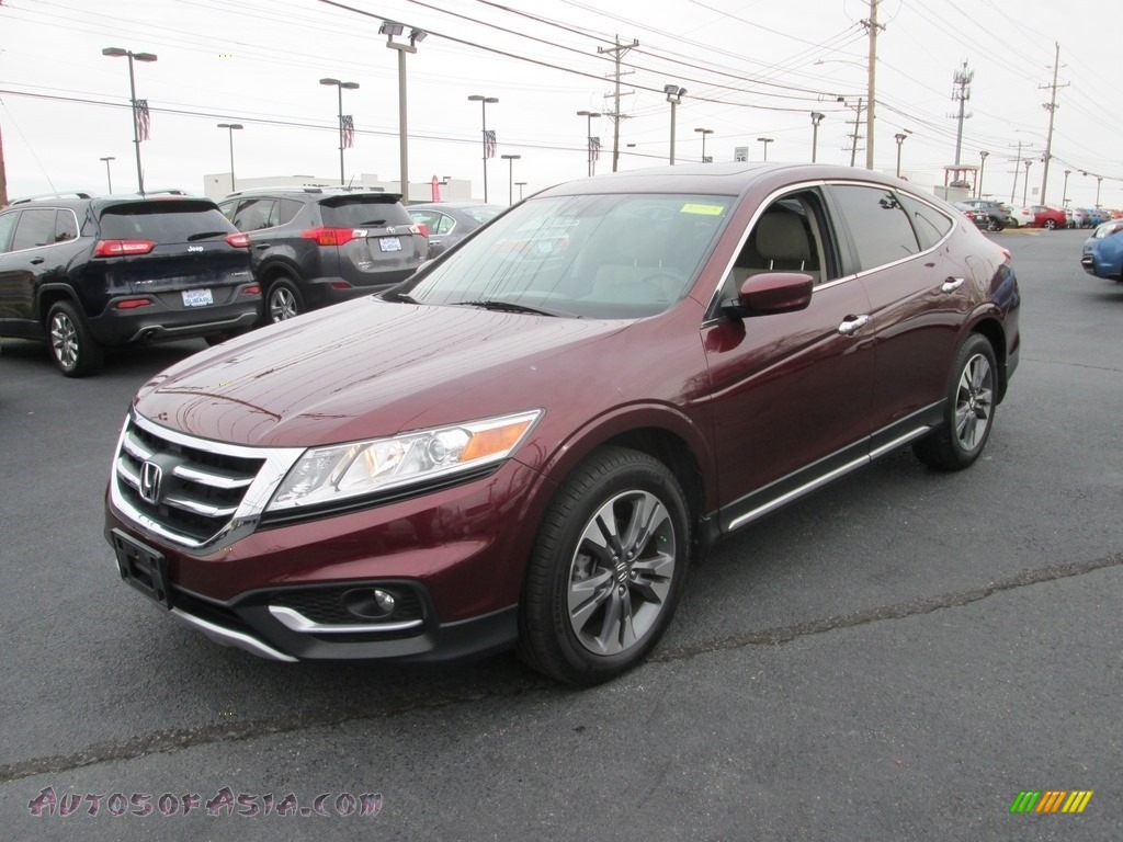 2013 Crosstour EX-L V-6 4WD - Basque Red Pearl II / Ivory photo #2
