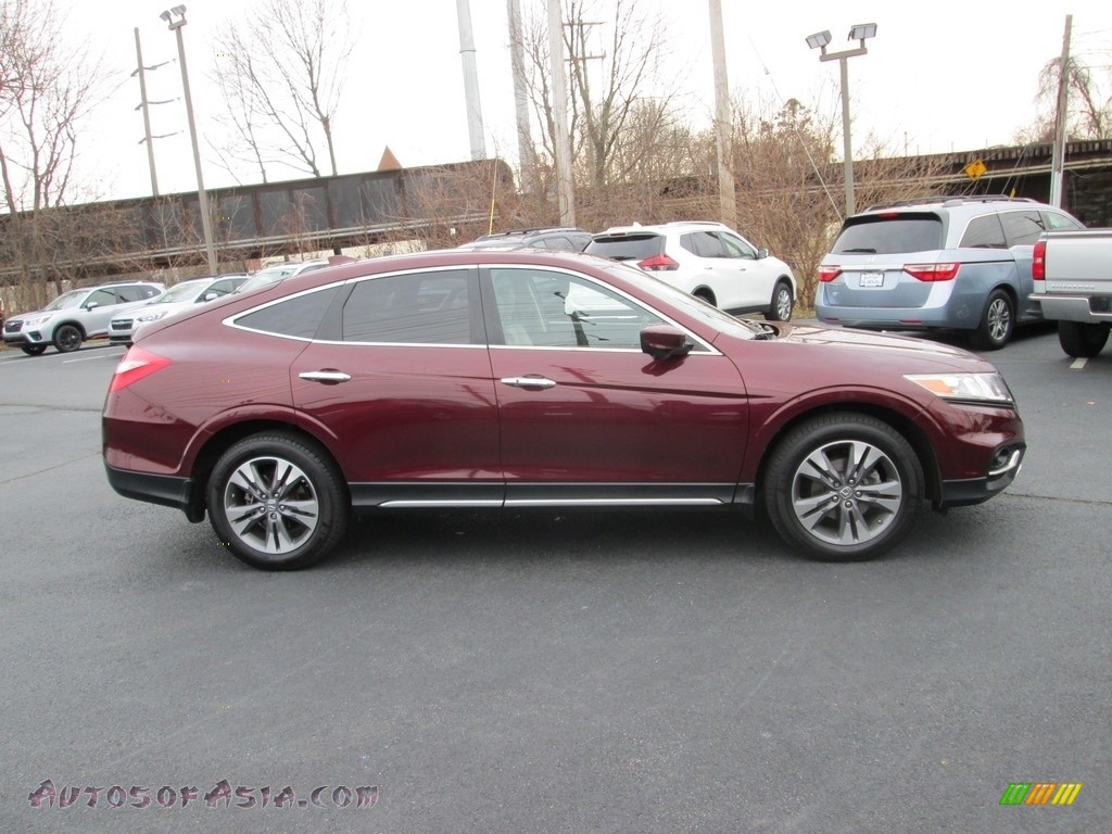 2013 Crosstour EX-L V-6 4WD - Basque Red Pearl II / Ivory photo #5