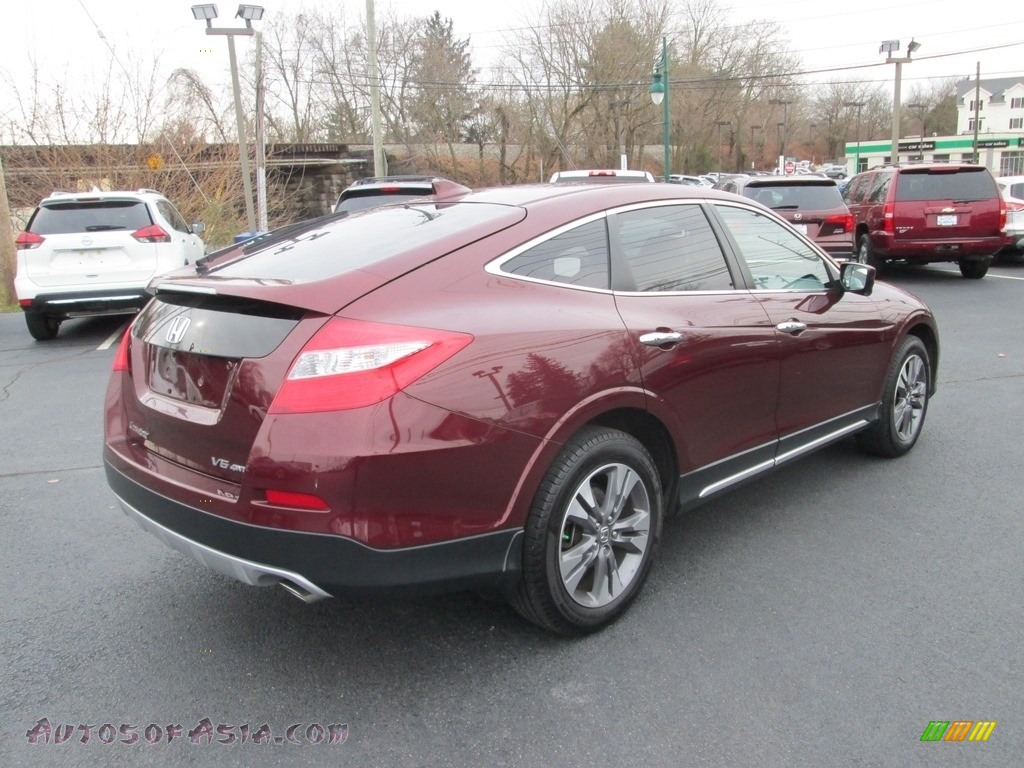 2013 Crosstour EX-L V-6 4WD - Basque Red Pearl II / Ivory photo #6