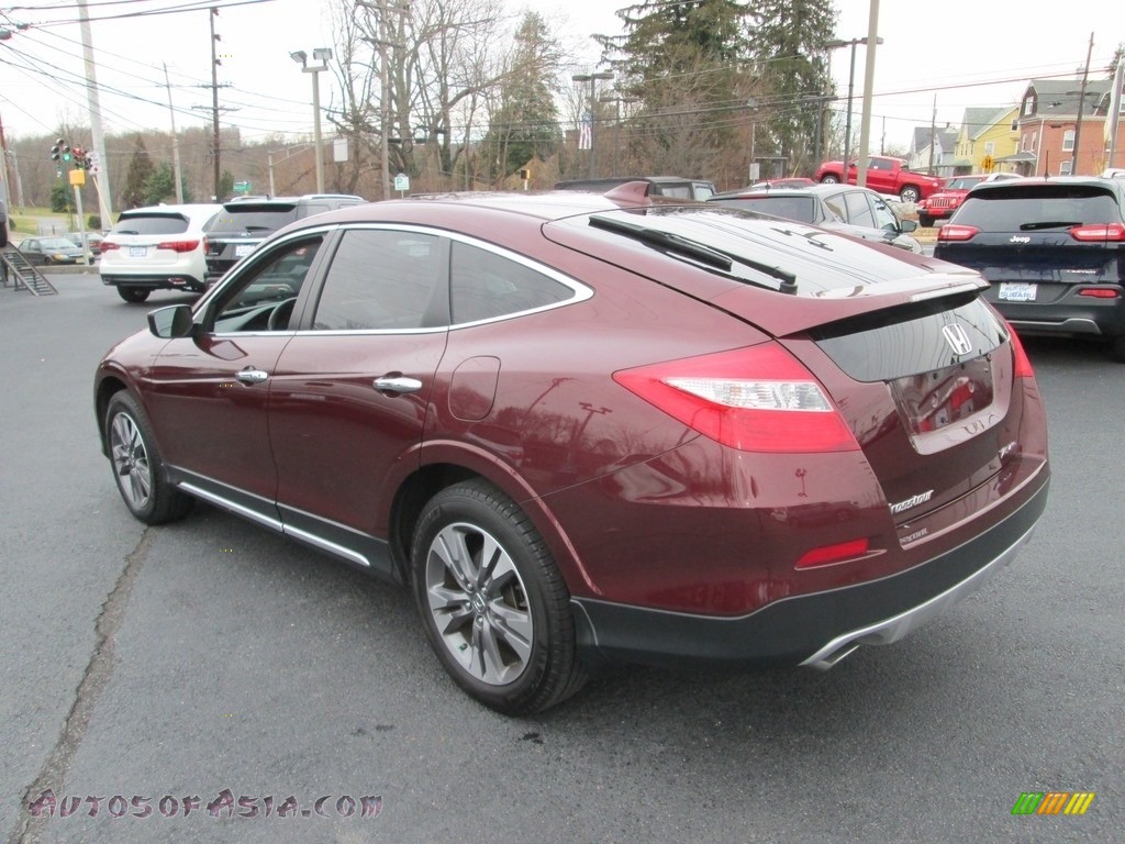 2013 Crosstour EX-L V-6 4WD - Basque Red Pearl II / Ivory photo #8