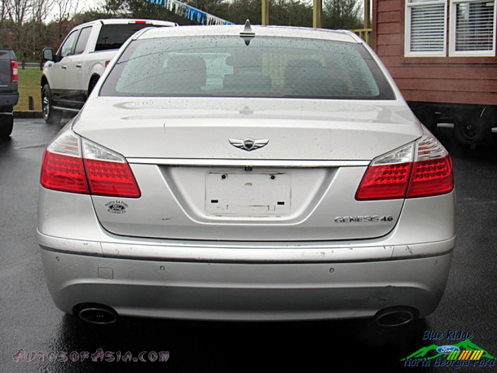 2011 Genesis 4.6 Sedan - Platinum Metallic / Jet Black photo #4