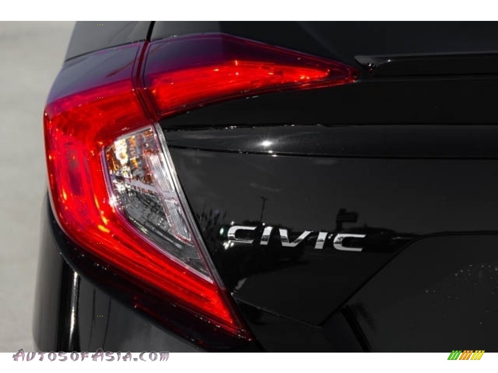 2019 Civic EX Sedan - Crystal Black Pearl / Black photo #7