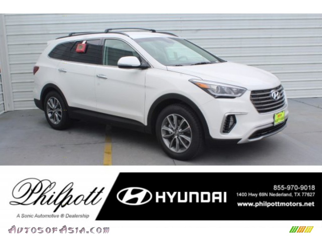 Monaco White / Gray Hyundai Santa Fe XL SE