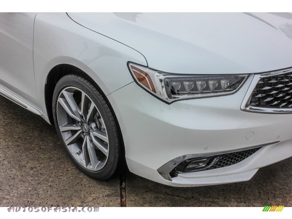 2019 TLX V6 Advance Sedan - Platinum White Pearl / Parchment photo #10