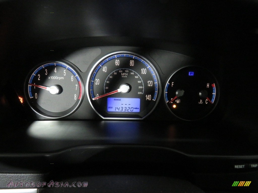 2009 Santa Fe Limited 4WD - Ebony Black / Black photo #24