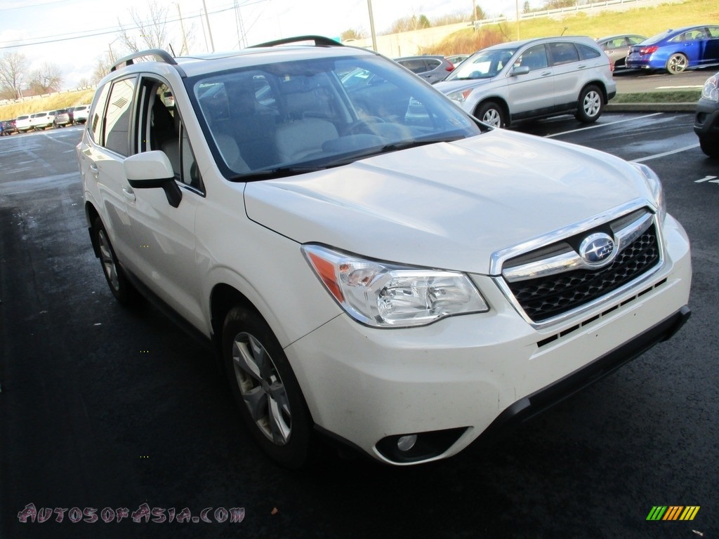 2015 Forester 2.5i Limited - Satin White Pearl / Gray photo #6