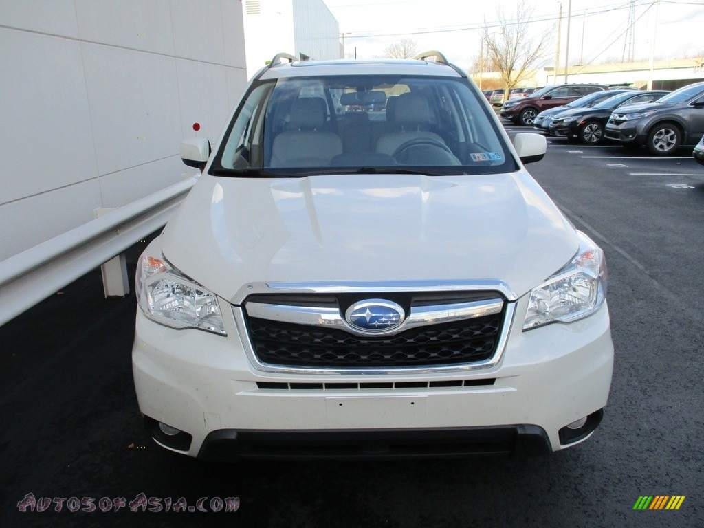 2015 Forester 2.5i Limited - Satin White Pearl / Gray photo #7