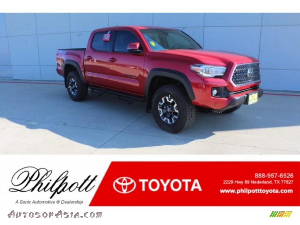 2019 Tacoma TRD Off-Road Double Cab 4x4 - Barcelona Red Metallic / Cement Gray photo #1