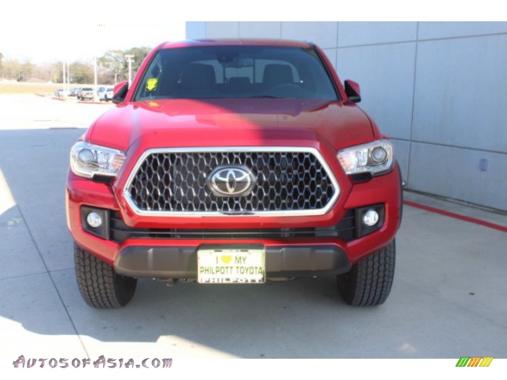 2019 Tacoma TRD Off-Road Double Cab 4x4 - Barcelona Red Metallic / Cement Gray photo #3