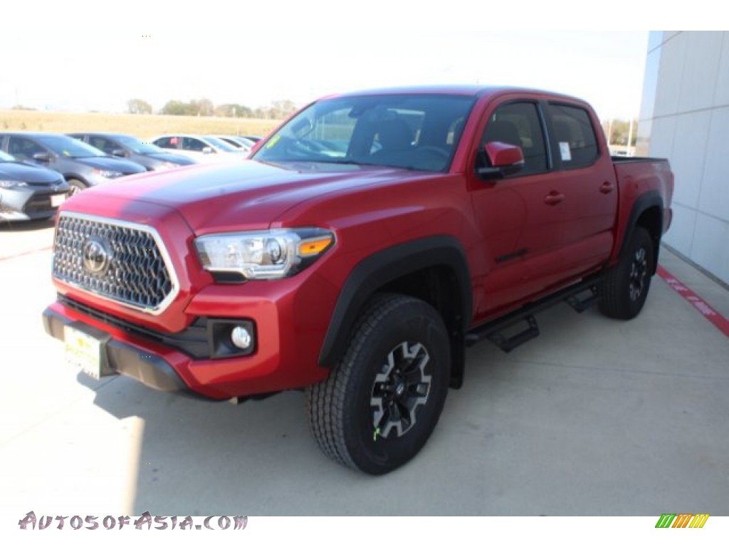 2019 Tacoma TRD Off-Road Double Cab 4x4 - Barcelona Red Metallic / Cement Gray photo #4
