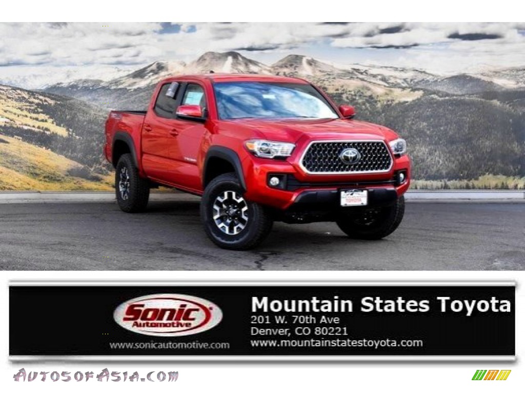 2019 Tacoma TRD Off-Road Double Cab 4x4 - Barcelona Red Metallic / TRD Graphite photo #1
