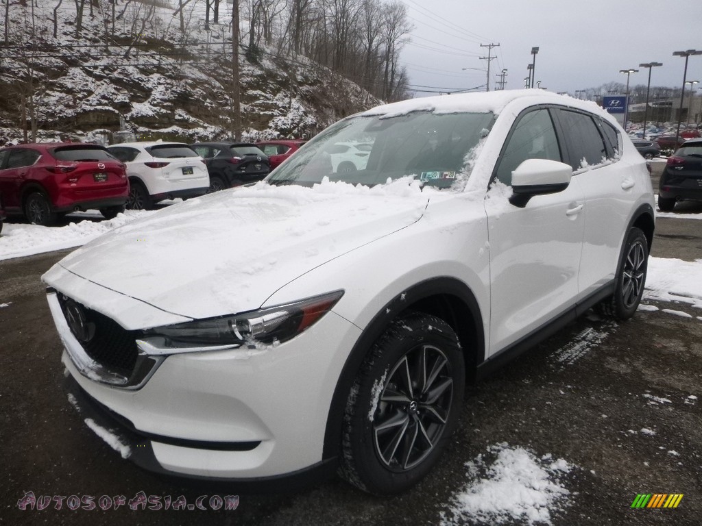2018 CX-5 Touring AWD - Snowflake White Pearl Mica / Black photo #5