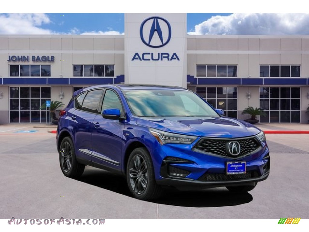Apex Blue Pearl / Red Acura RDX A-Spec AWD