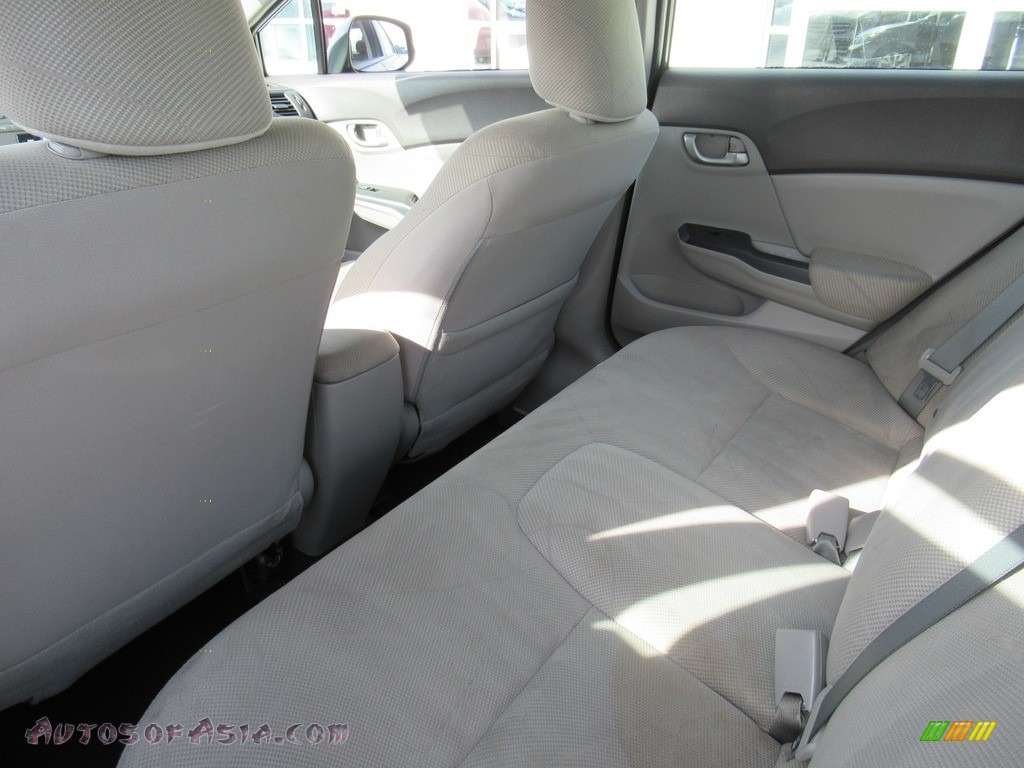 2012 Civic LX Sedan - Polished Metal Metallic / Gray photo #12